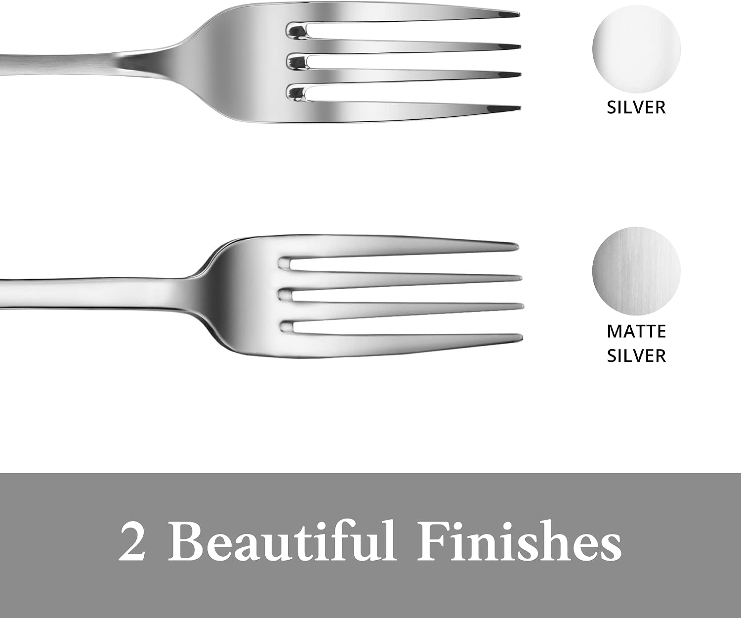 Artaste Rain 18/10 Stainless Steel (Matte  Salad Fork (12-Piece))