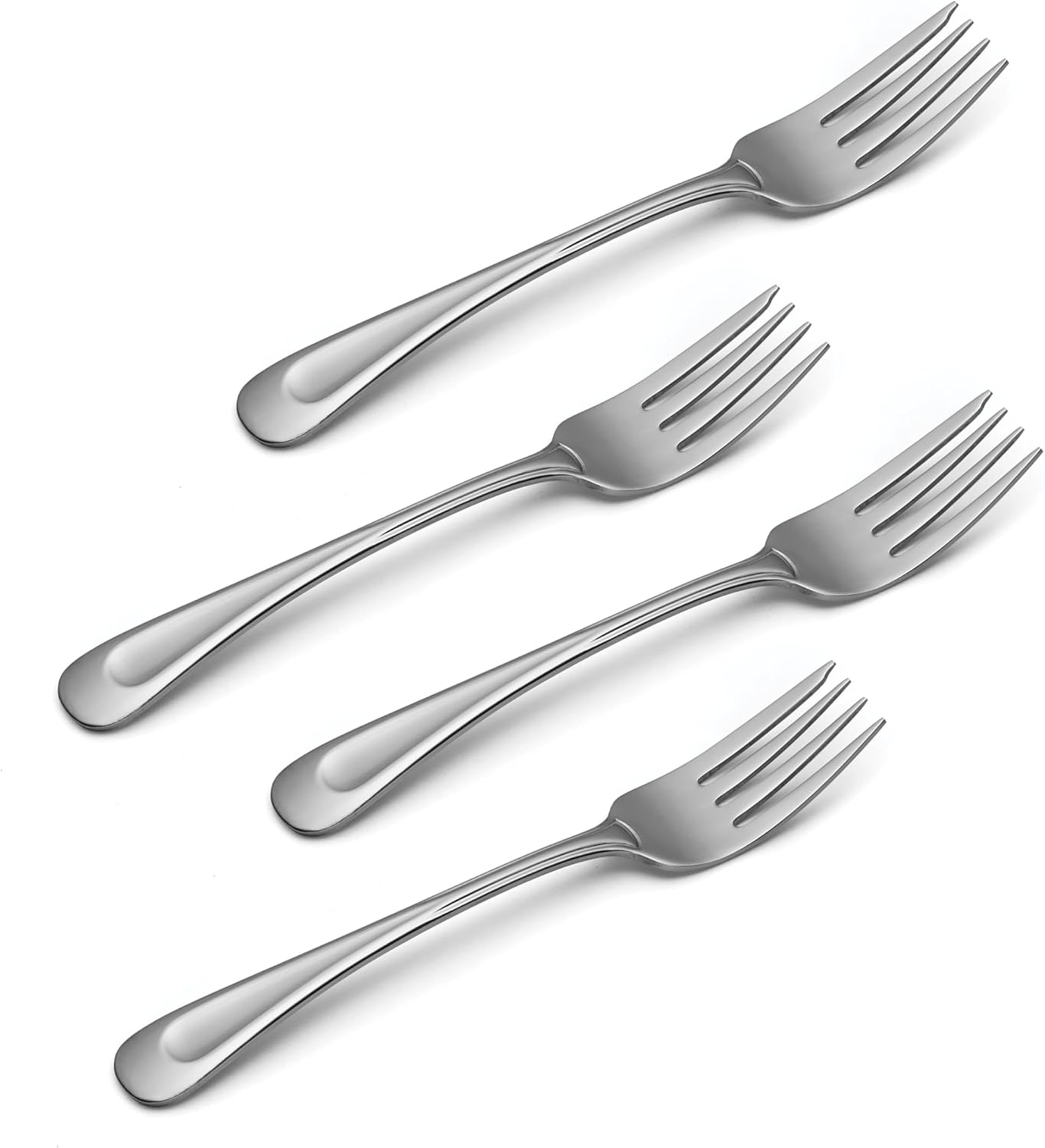 Oneida Satin Sand Dune Everyday Flatware Salad Forks  Set of 4